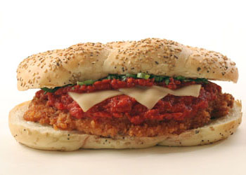 Chicken Parmigiana - Hot Sandwich